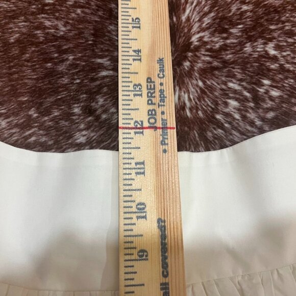 BDG White Bubble Hem Smocked Waist Cotton Mini Skirt Lined Y2K XS - Picture 8 of 11